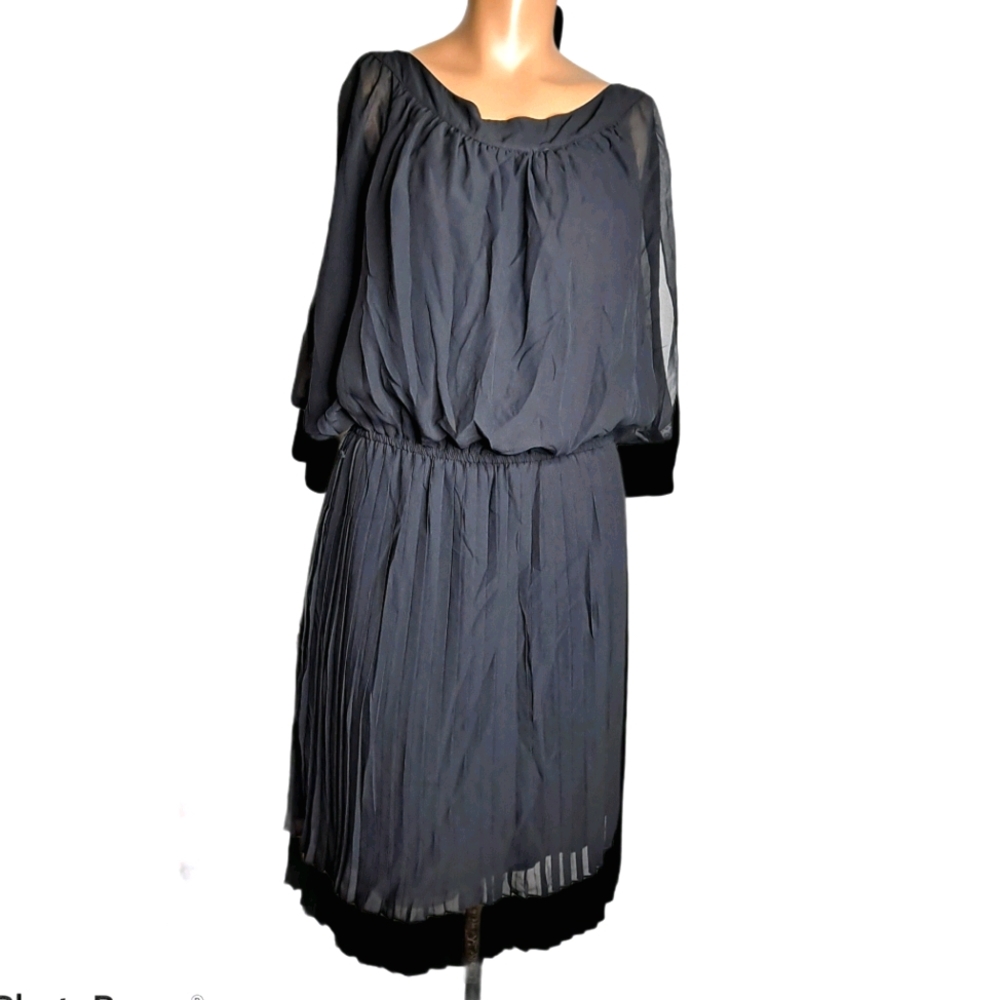 J.F.W sheer black dress pastelones size M
